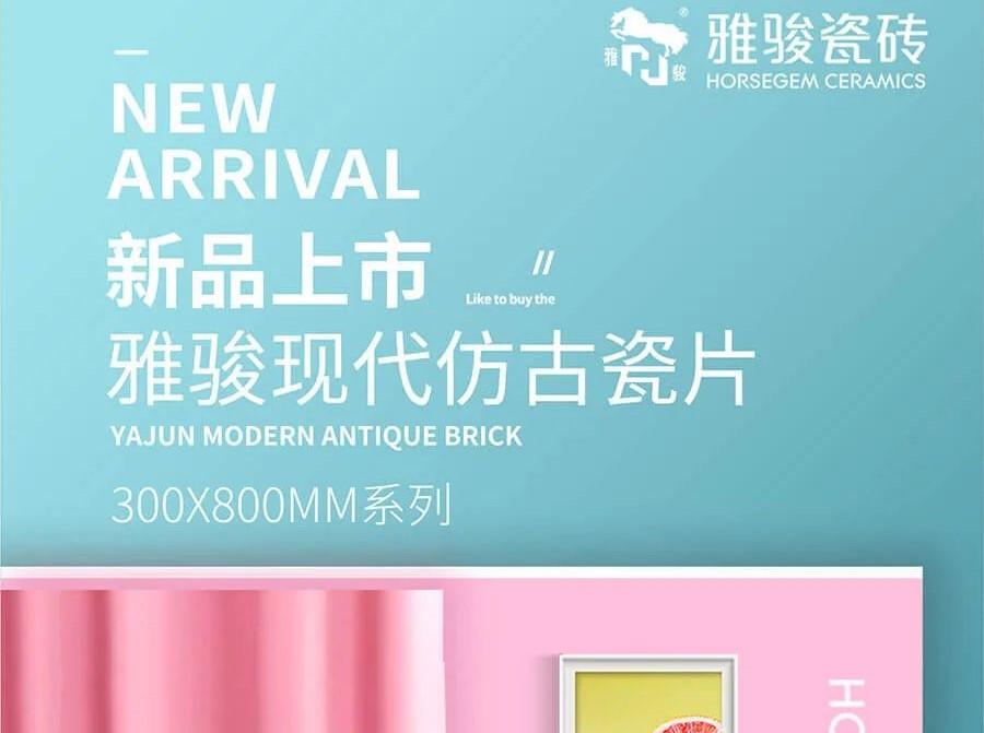 新品上市|300x800mm仿古瓷片，演繹空間高級(jí)感！